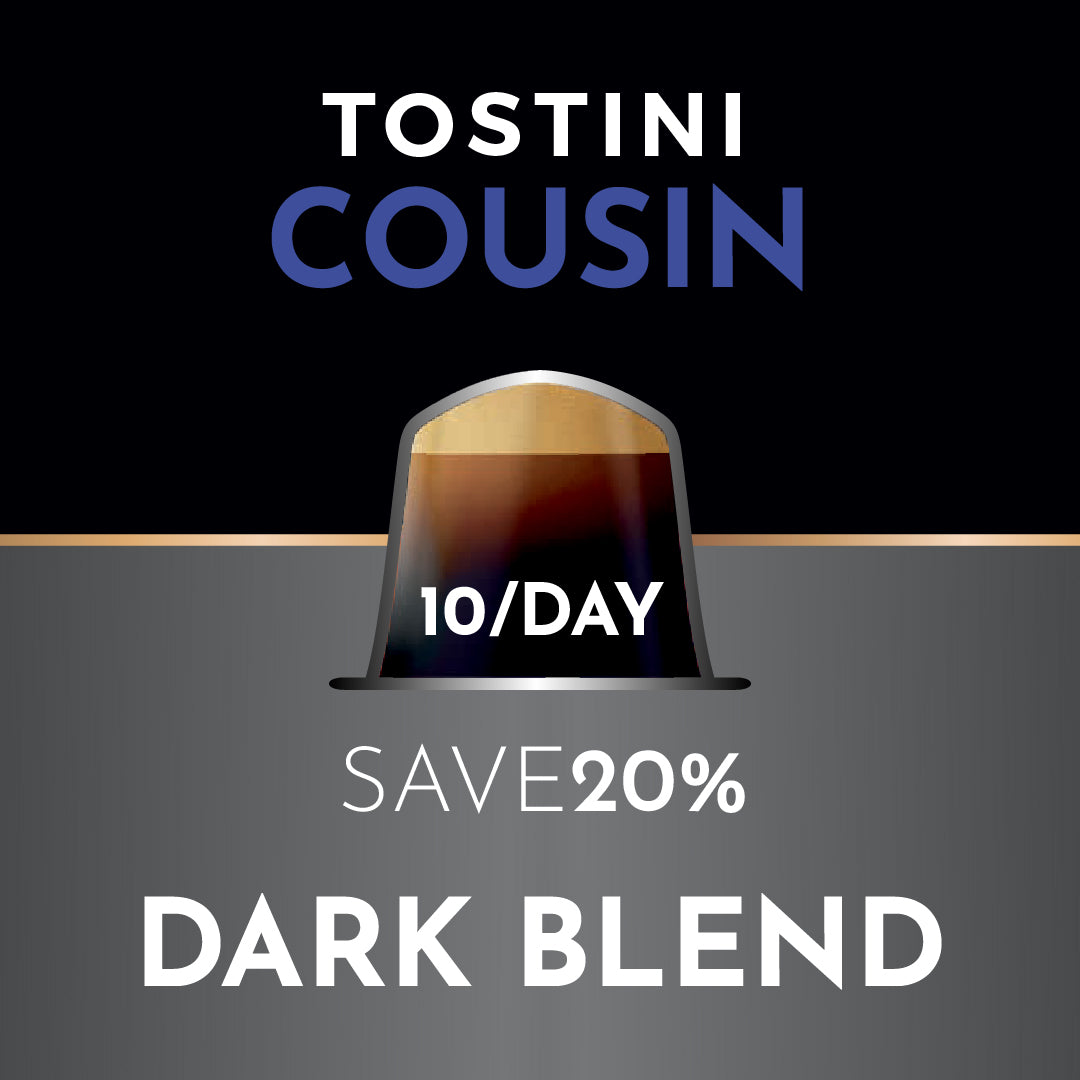 Tostini Cousin Dark Capsules | 300 capsules