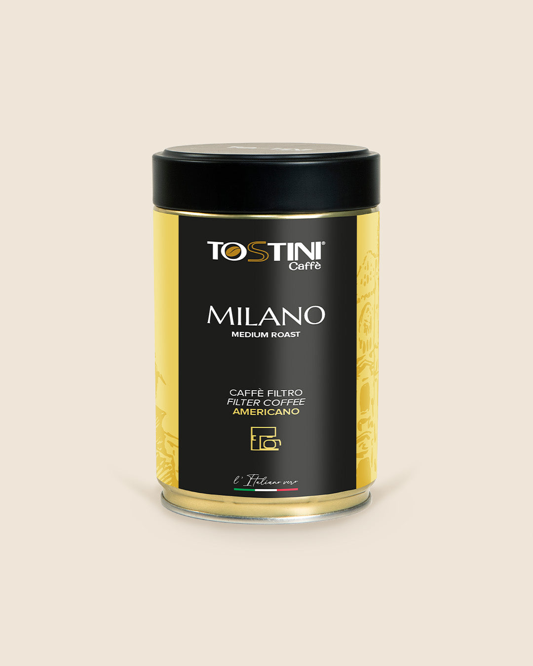 Tostini Milano Can Ground Coffee 8.8 oz