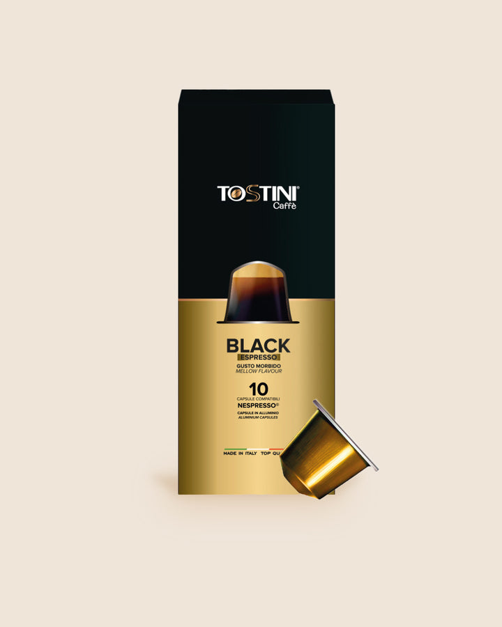 Tostini Nespresso® Black Capsules<br>Aluminum