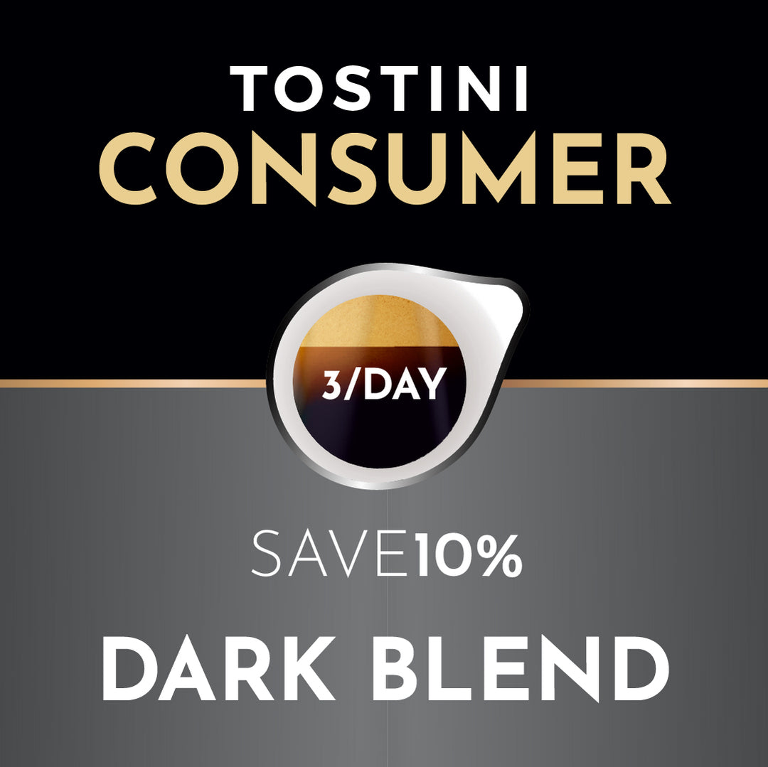 Tostini Consumer Dark Pods | 100 pods
